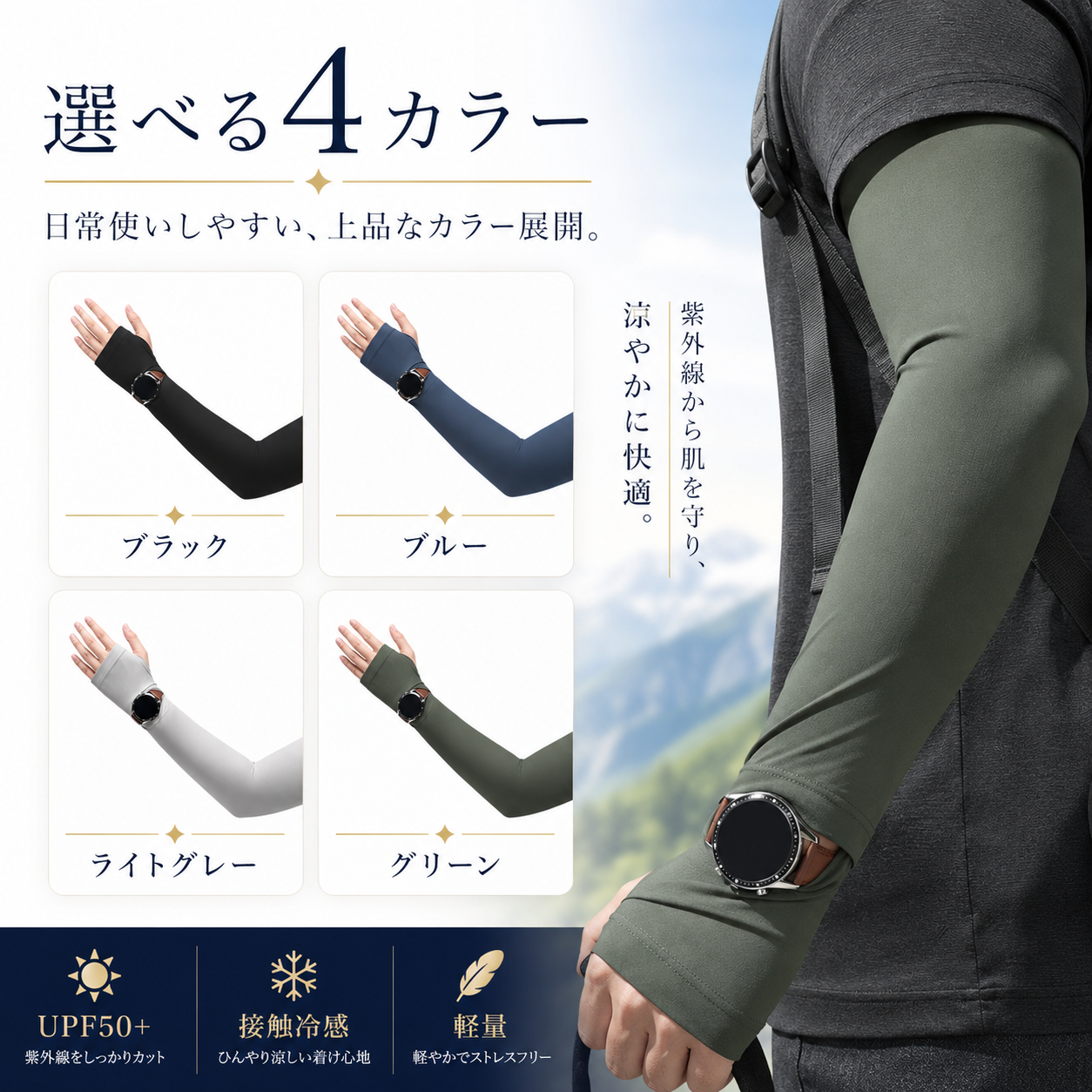 UVBlock™ 紫外線遮断アームウェア