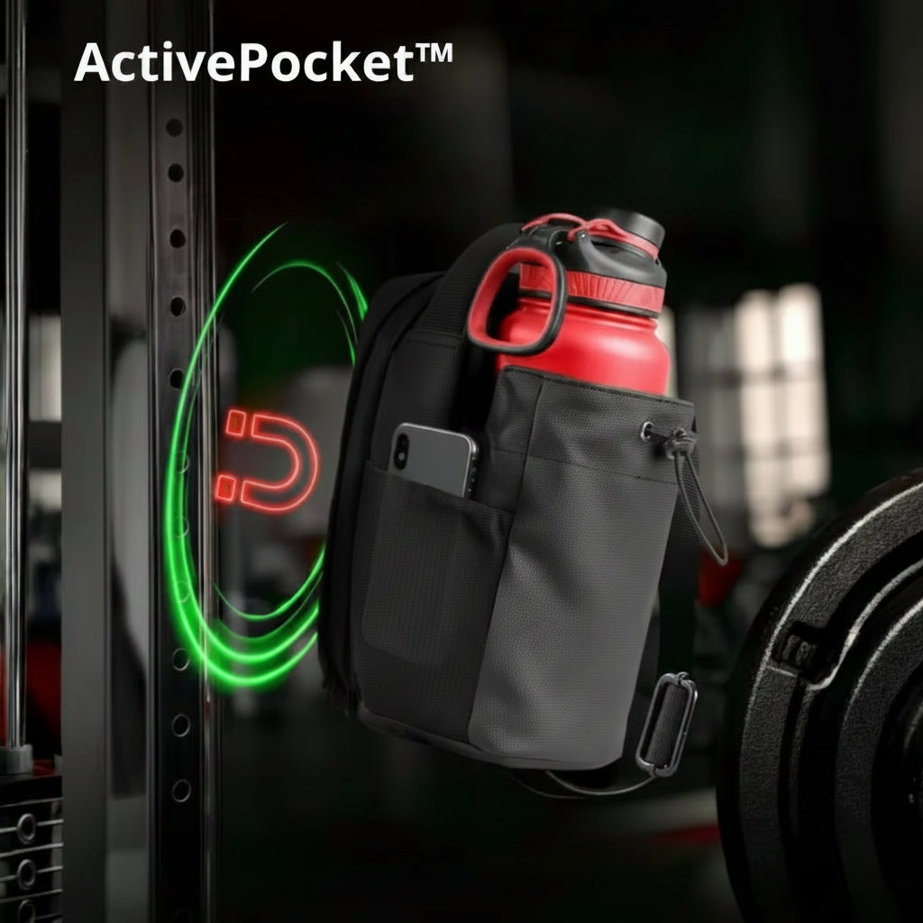ActivePocket™ ｜ジムで水とスマホの置き場所、もう迷わない。