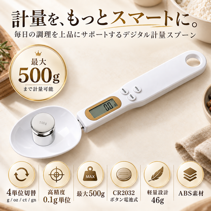 SmartSpoon｜デジタルスケール付きスプーン